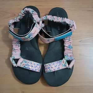 Kurt Geiger Pink Floral Sandals